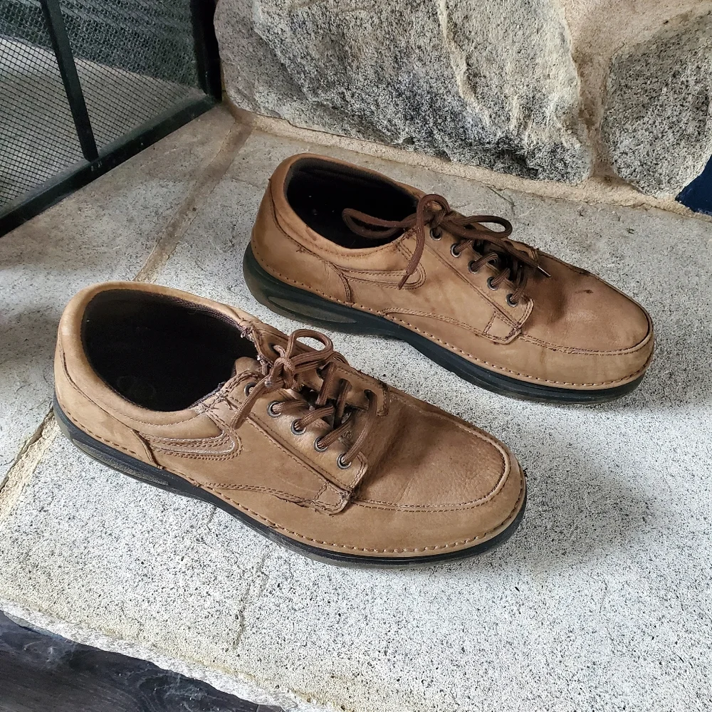 Wonderlite Men's Vinnie Leather Oxford Tan size 12